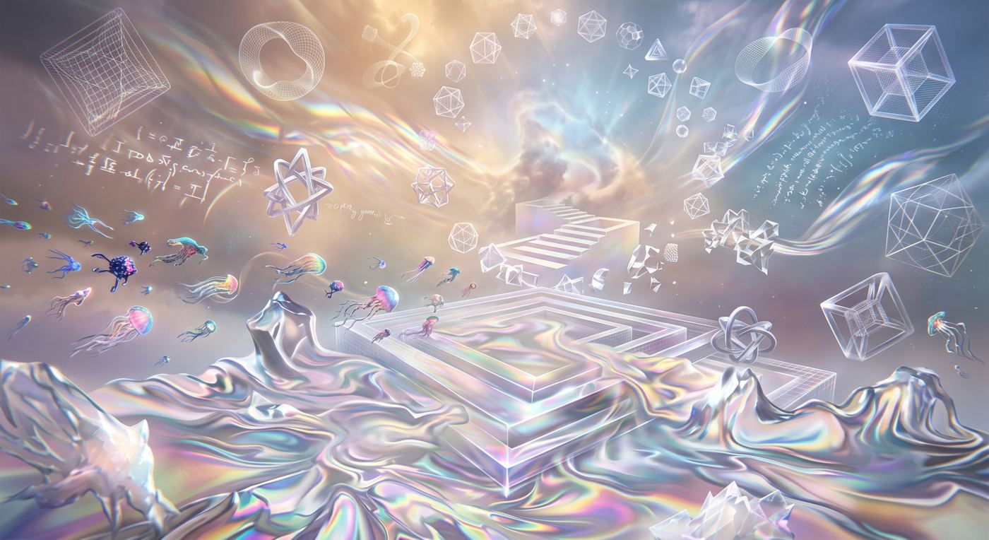 An imagined reality with unfamiliar dimensions