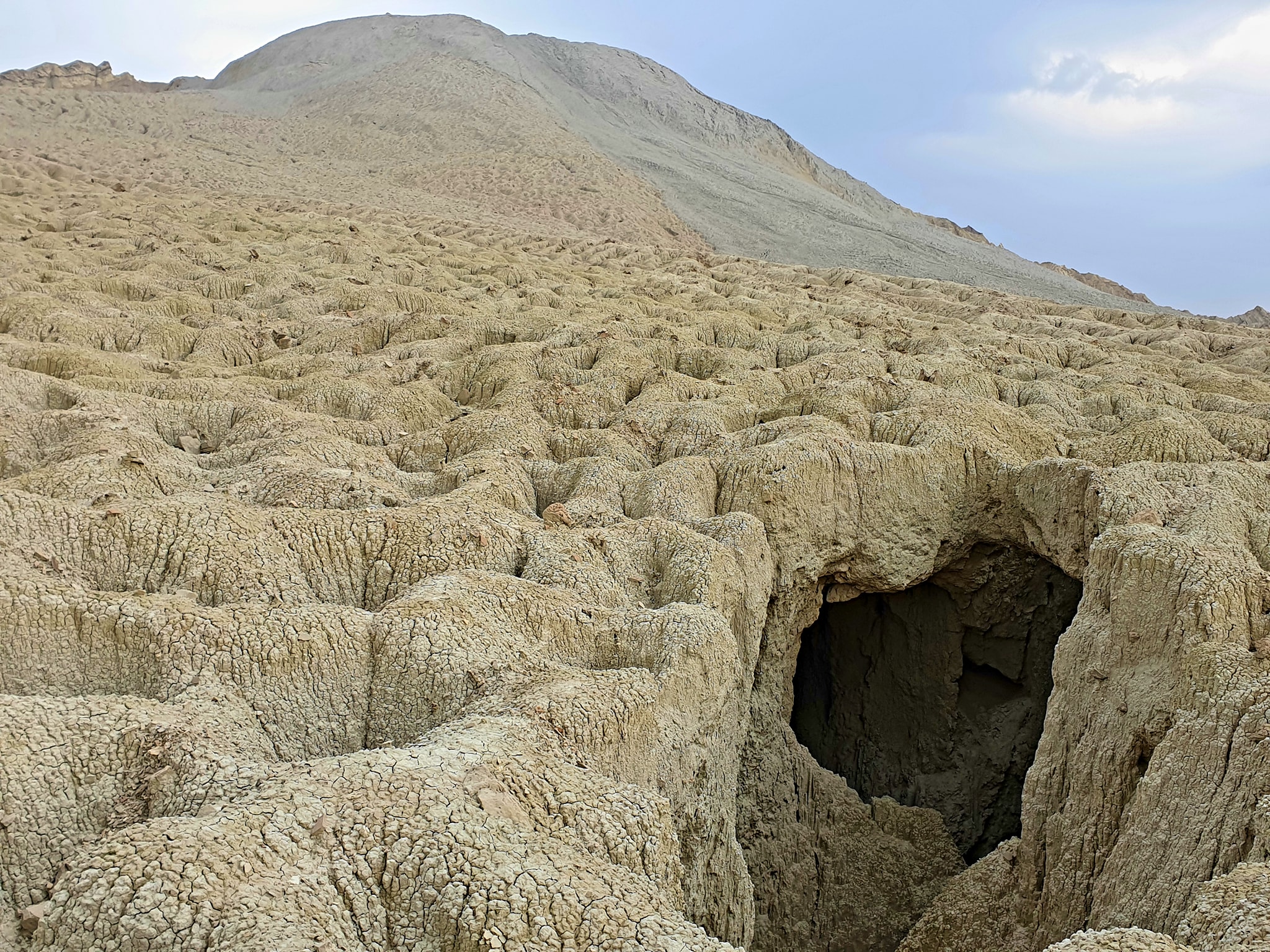 Mount Mehdi mud volcano and the deeply eroded mud field documented in Balochistan